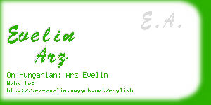 evelin arz business card